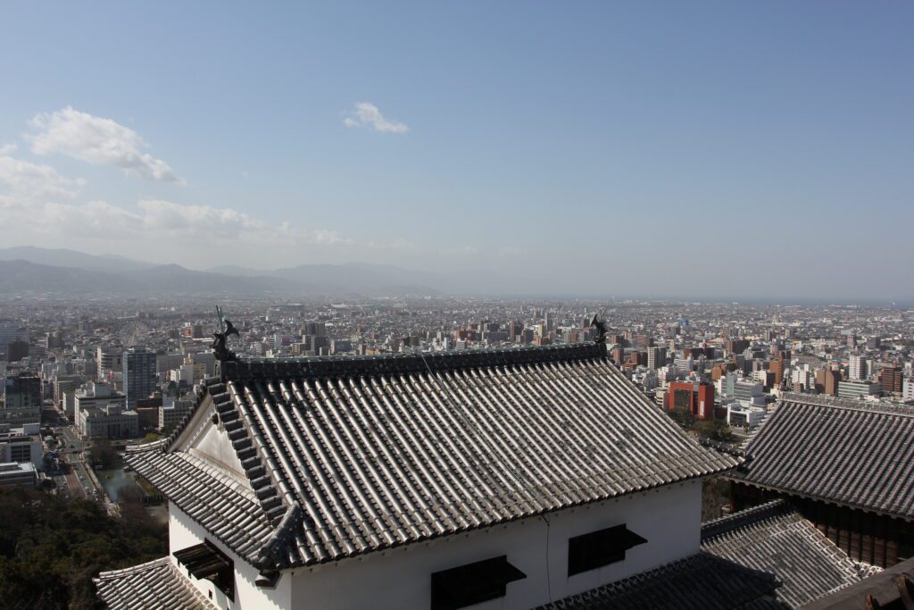matsuyama japan castle views