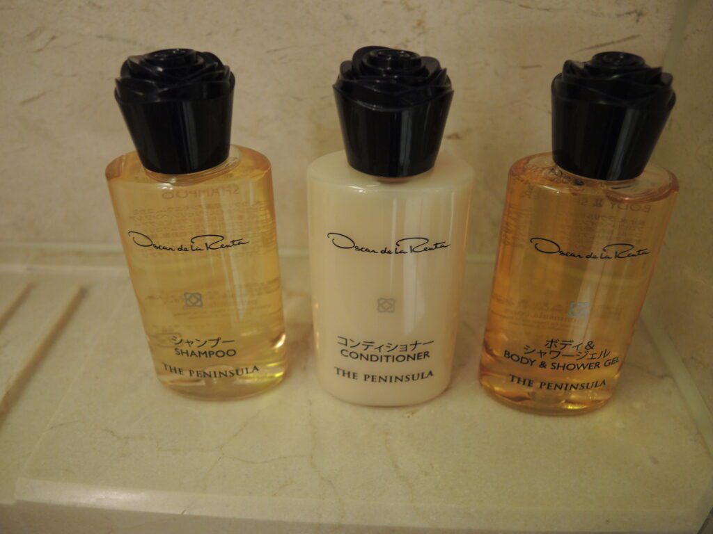 peninsula tokyo toilettries