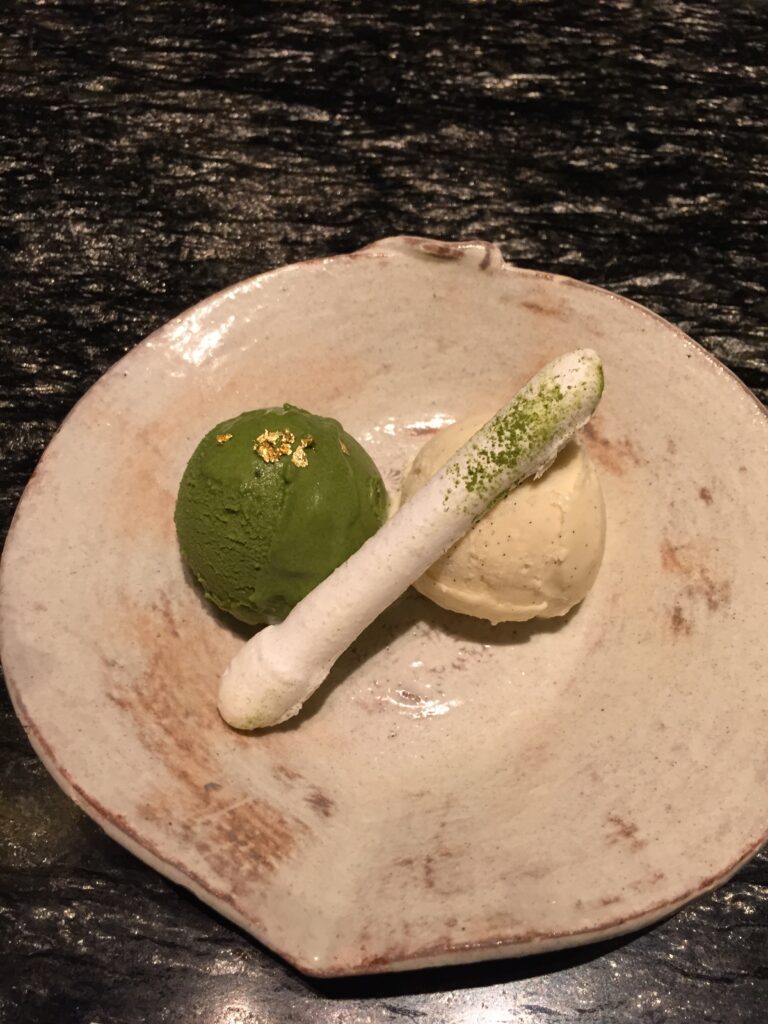 ritz carlton kyoto tempura dinner ice cream