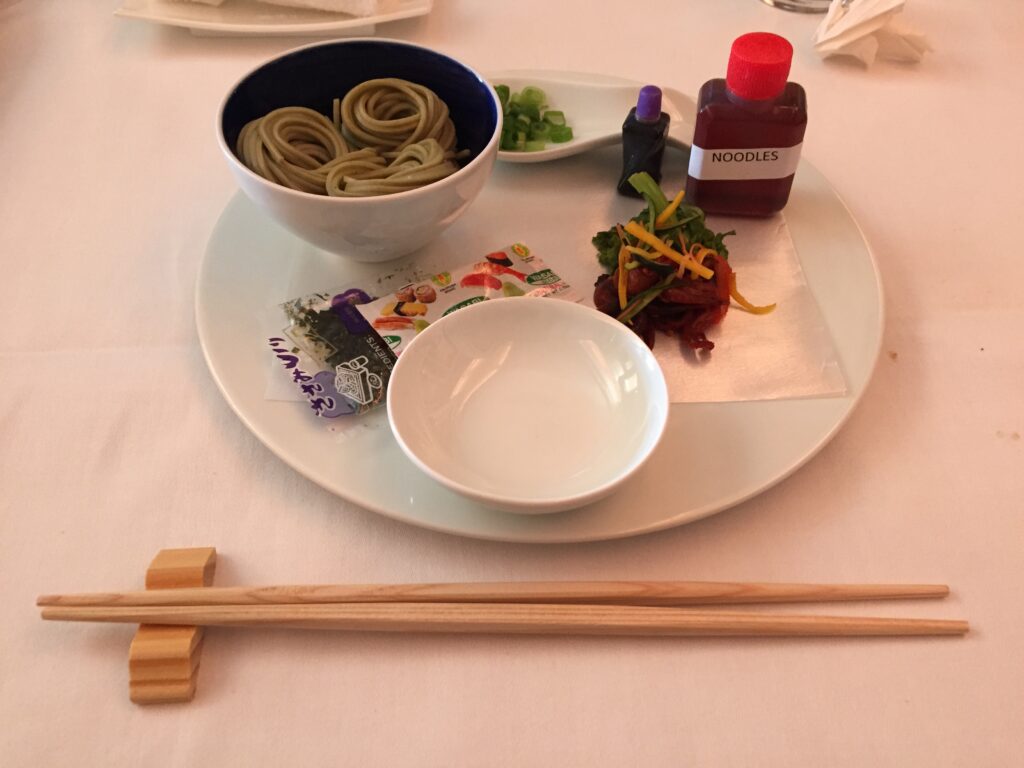 singapore airlines suites lax to nrt dinner 4