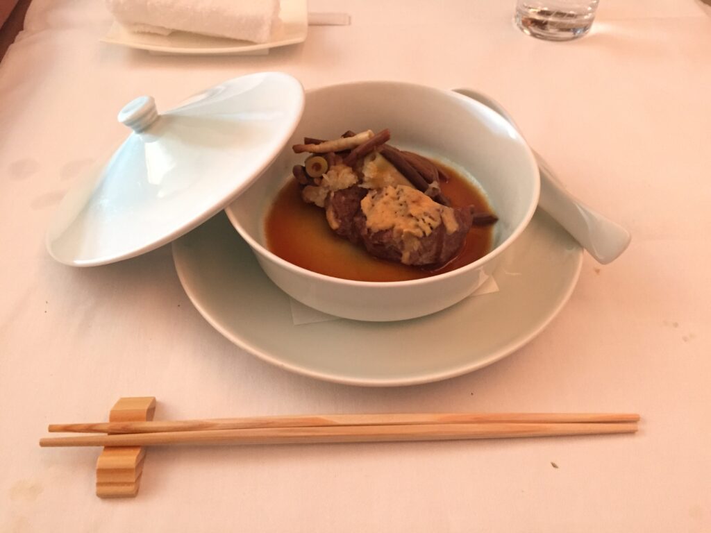 singapore airlines suites lax to nrt dinner 5