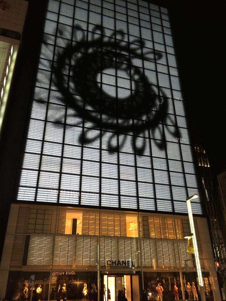 tokyo ginza night view 2