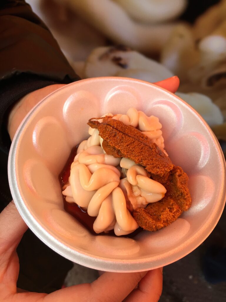 tsukiji roe with uni
