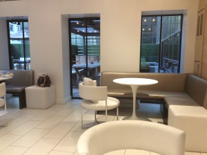Inside raised seats