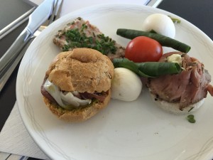 London City BA001 to JFK food