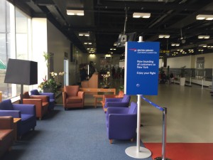 BA Shannon waiting area