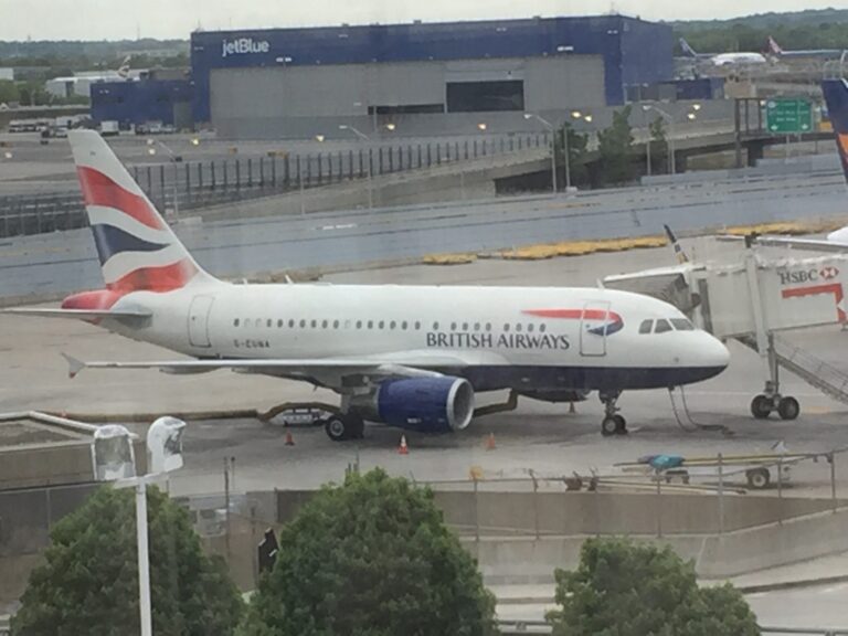 an airplane on the runway