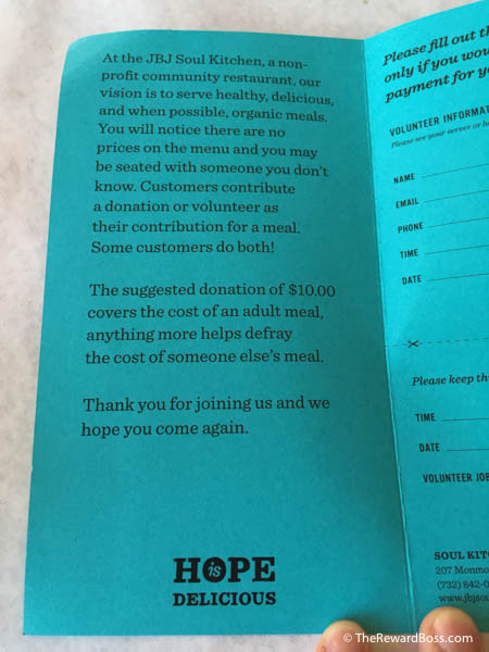 JBJ Soul Kitchen - Pay it Forward