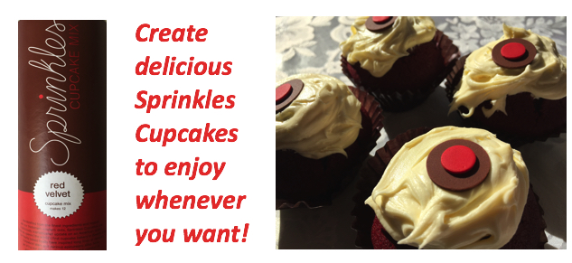 a group of cupcakes with white frosting