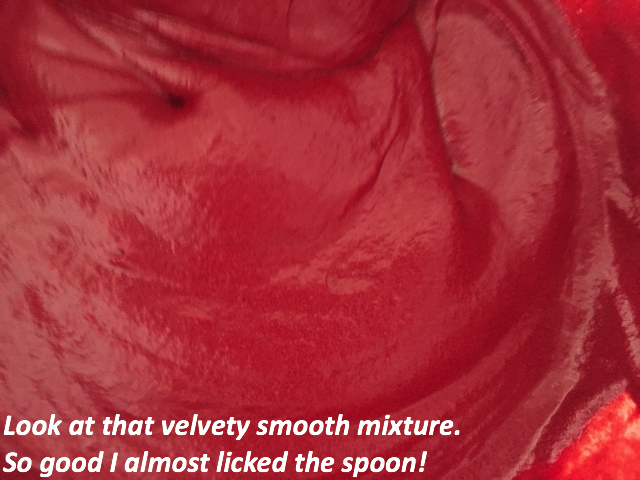 a red liquid in a bowl