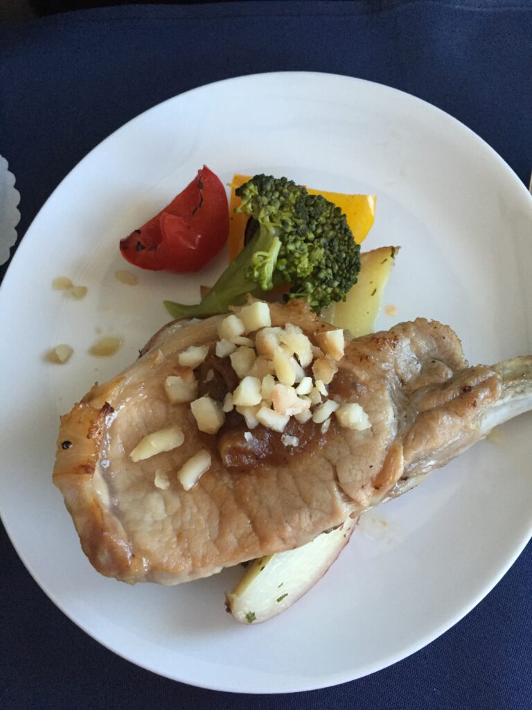 alaska airlines sjc ogg pork chop