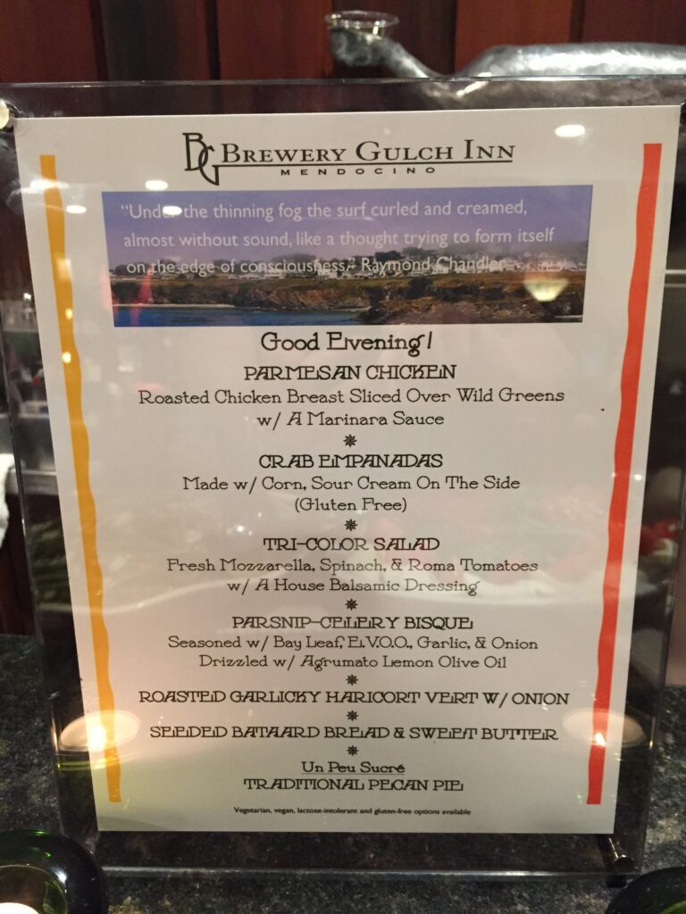 brewery gulch inn dinner menu 1