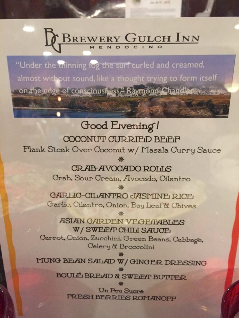 brewery gulch inn dinner menu 2