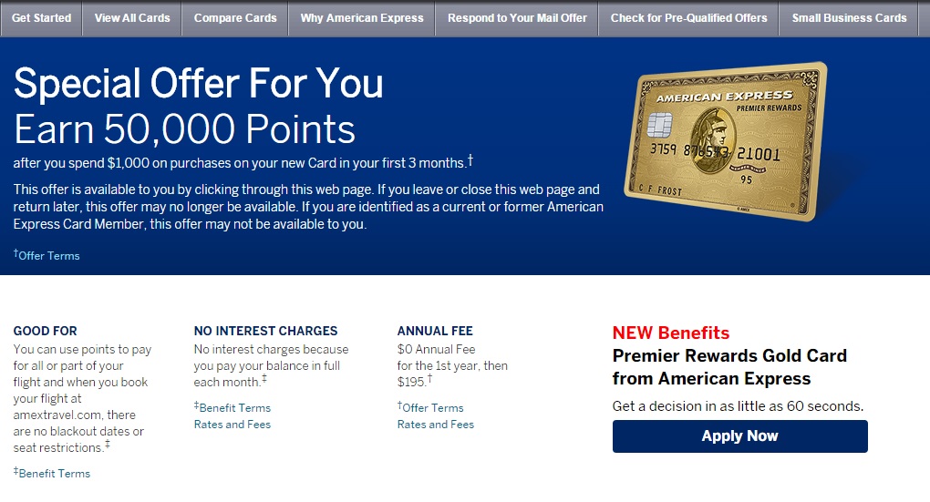 american express gold card