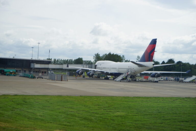 an airplane on the tarmac