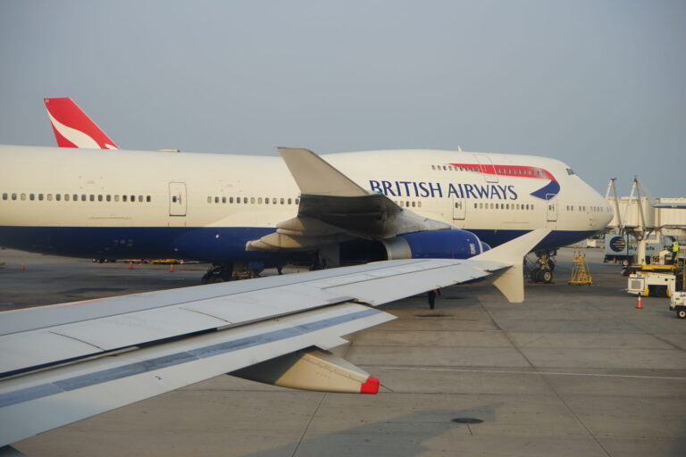 an airplane on the runway