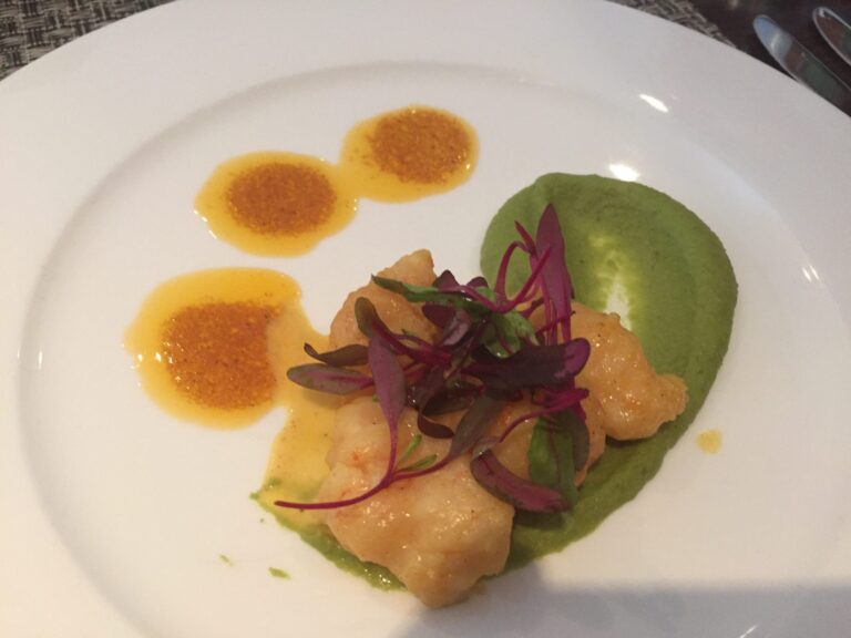a plate of food on a table