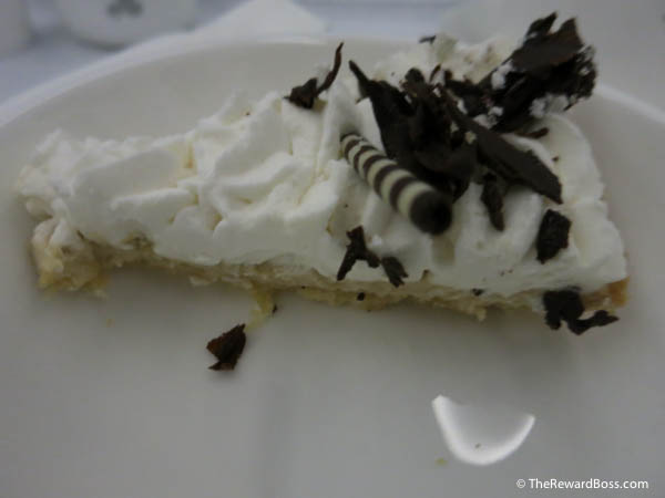 Aer Lingus New Business Class JFK - DUB food dessert
