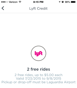 Lyft $5 off Airport Rides promo code