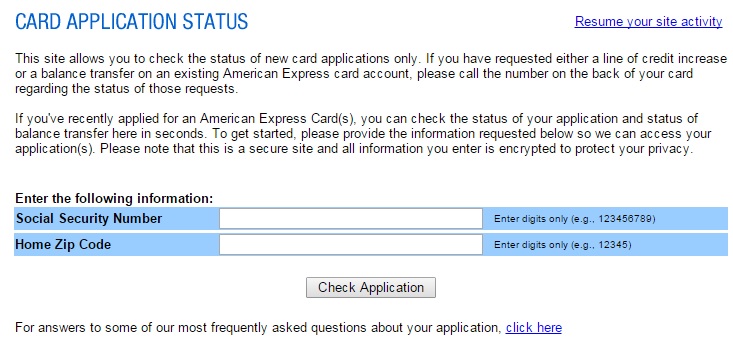 How to Check American Express Credit Card Application Status Amex