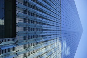 a low angle view of a building