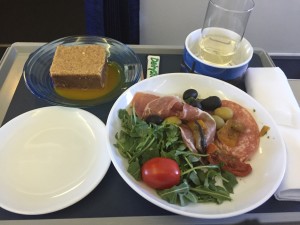 BA Club Europe Meal LCY-DUB