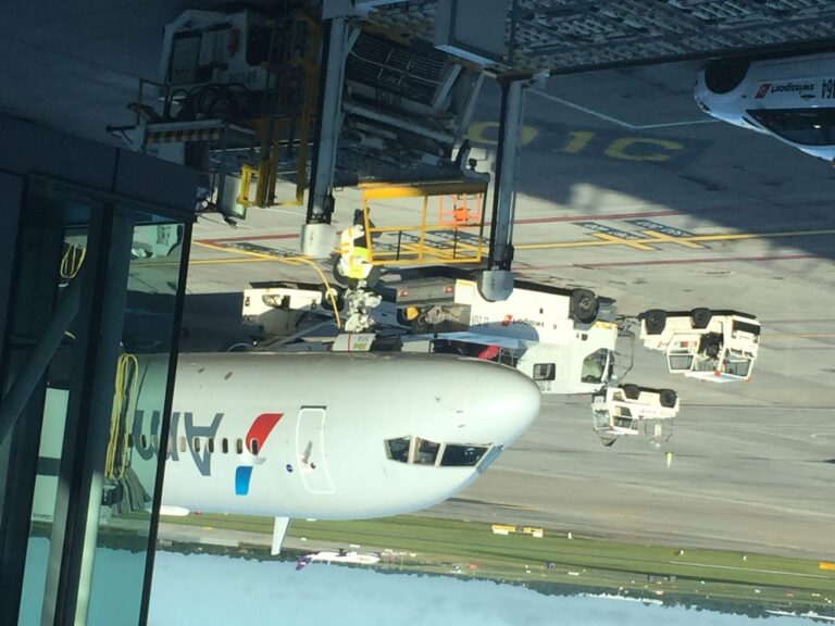 an airplane on the runway