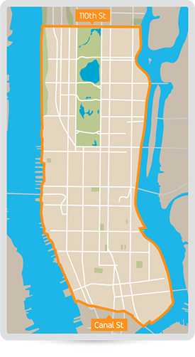 Via Coverage Map Canal St
