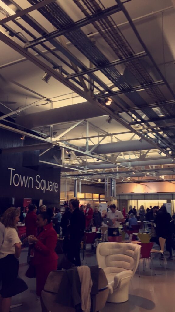 Town Square at Virgin Atlantic.