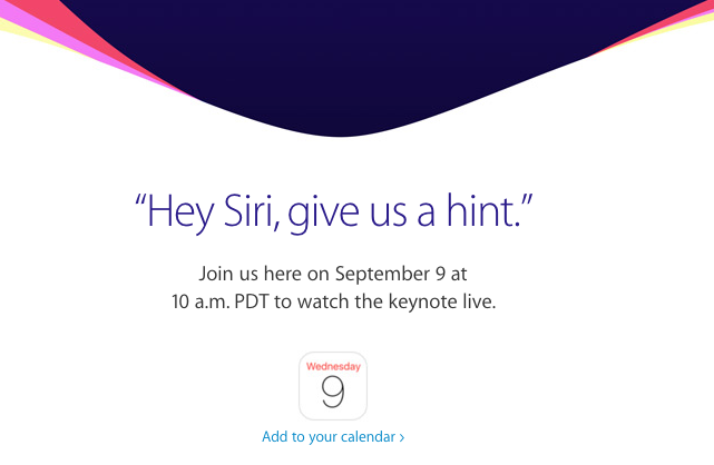 Apple September 9 2015 Event iPhone 6S