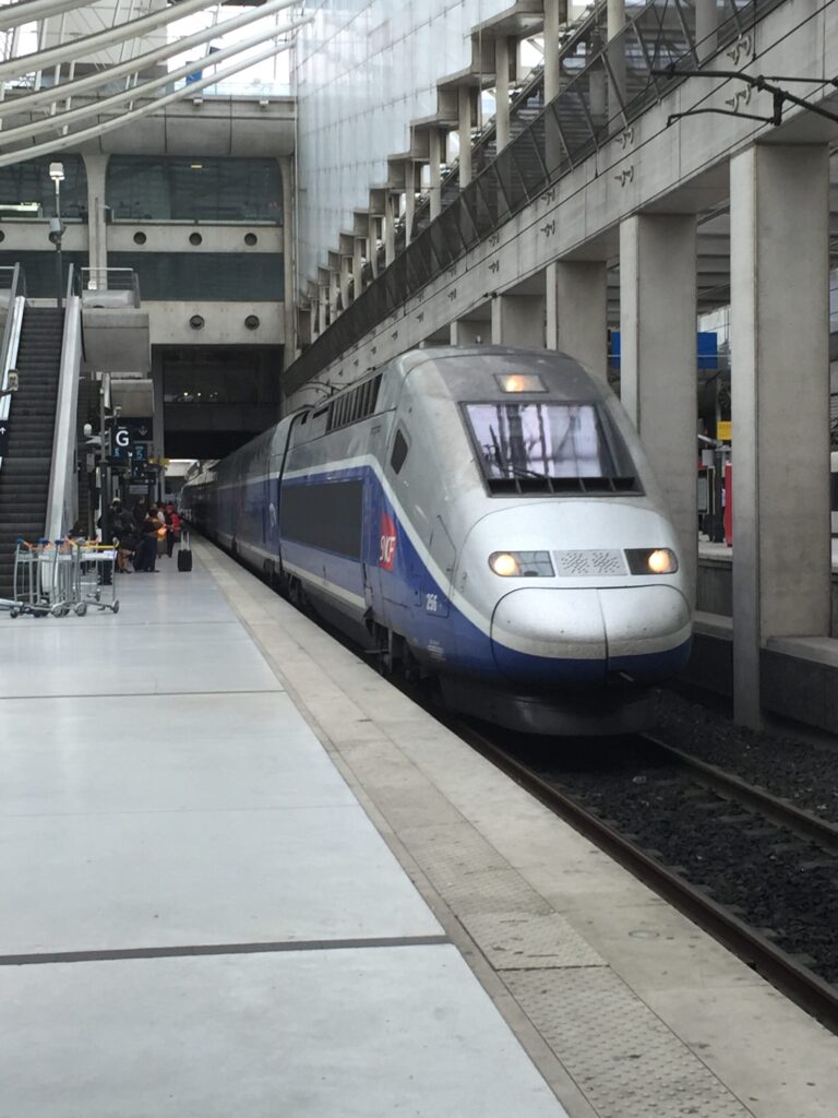 a train at a station