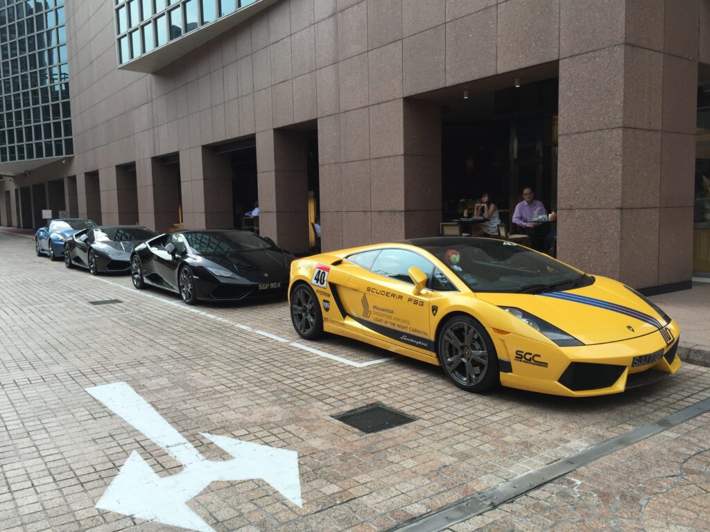 conrad singapore hotel exotic cars