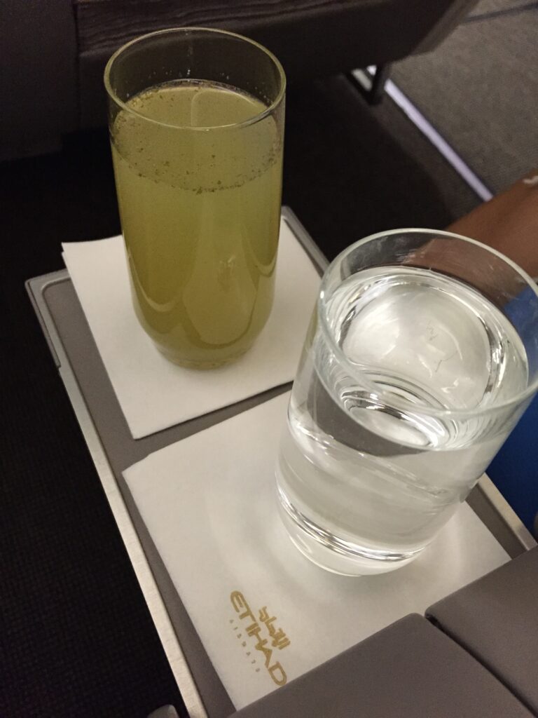 etihad business class hyd drinks