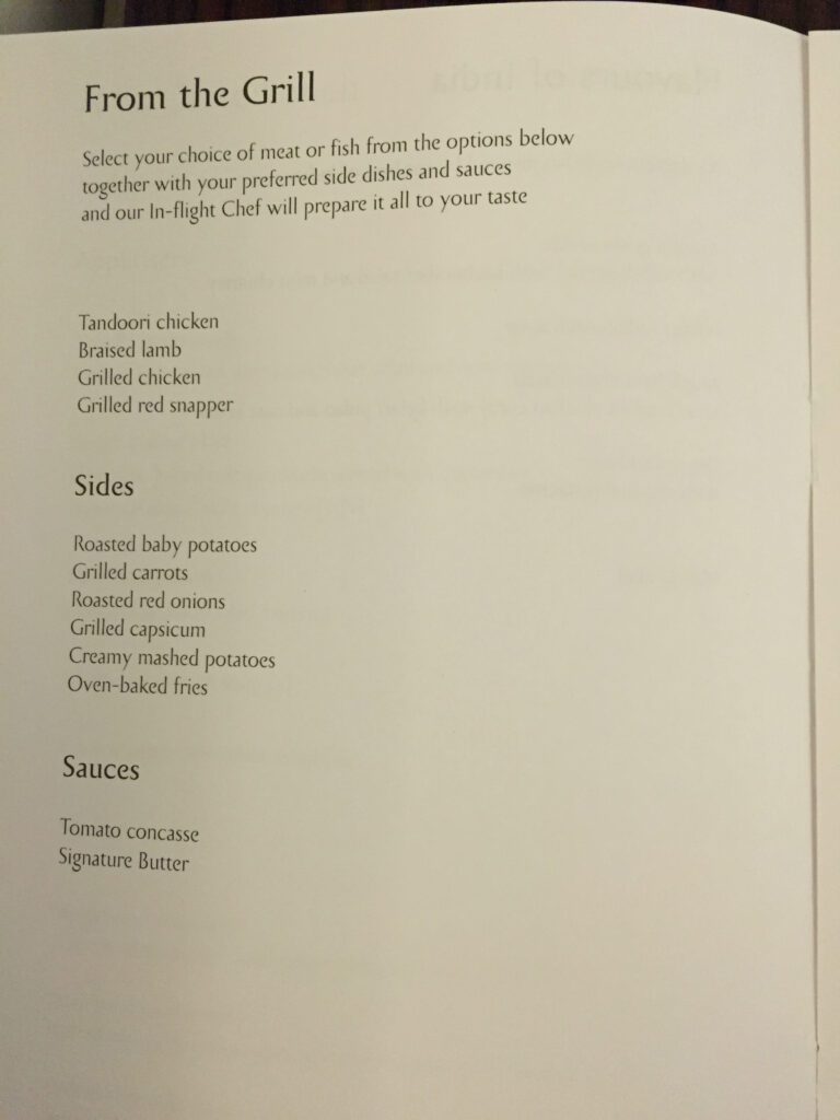 etihad jet airways first class sfo from the grill