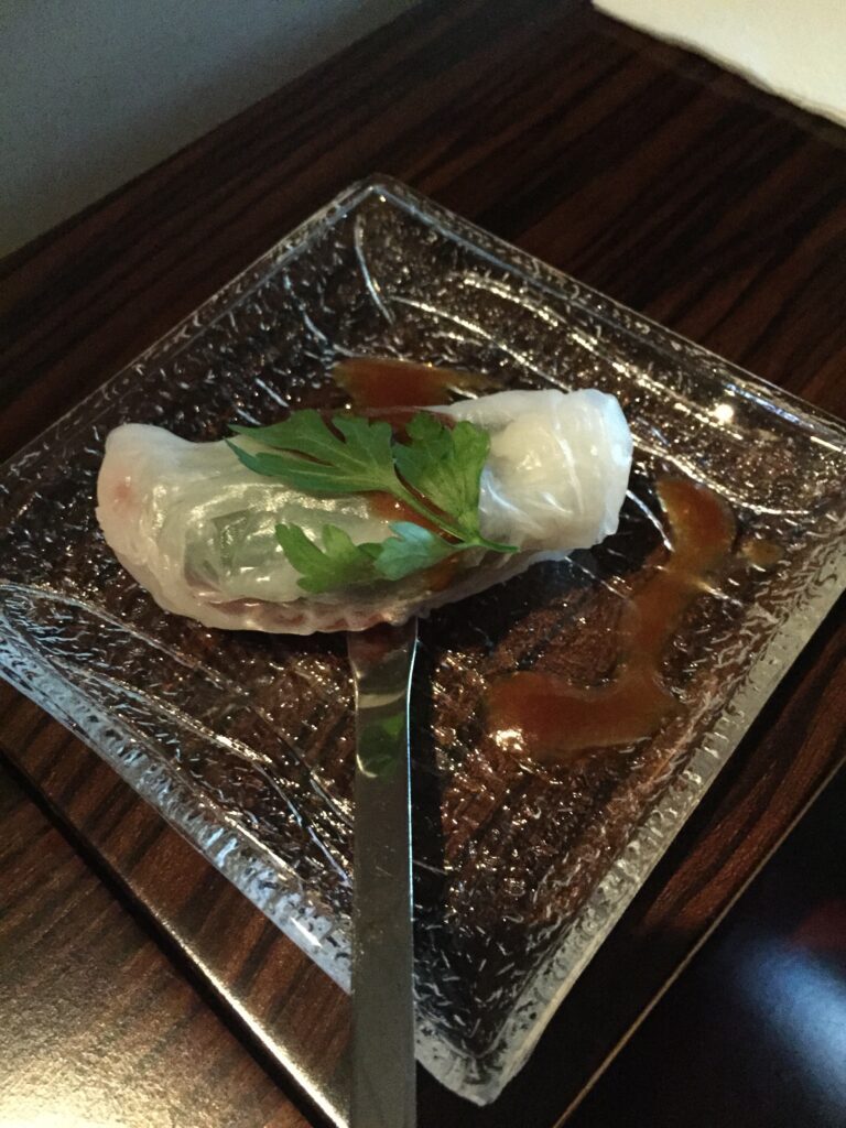 etihad jet airways first class sfo spring roll