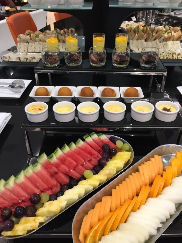 etihad us premium lounge auh fruits
