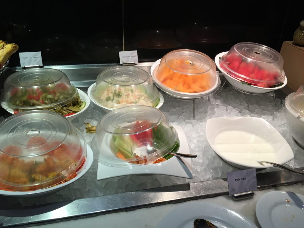 hyderabad airport lounge food 2