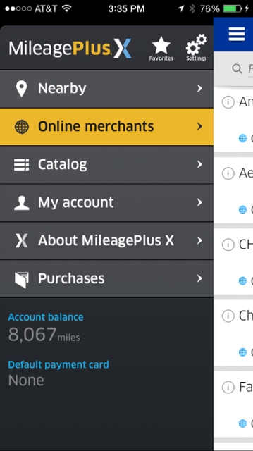 Airline Fee Credit MileagePlus X App