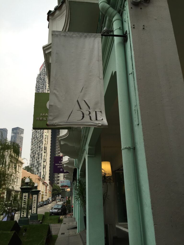 restaurant andre singapore sign