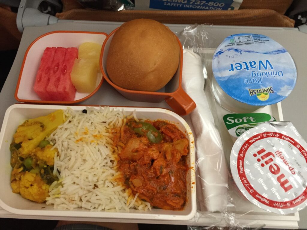 silk air economy meal