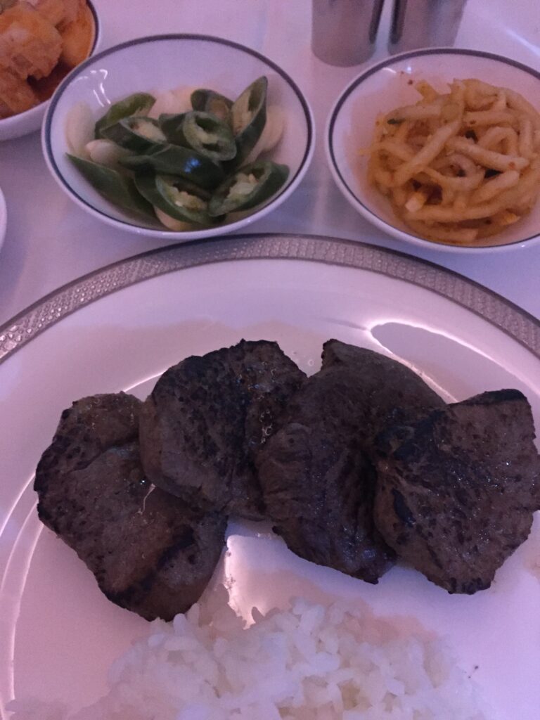 singapore airlines first class icn beef