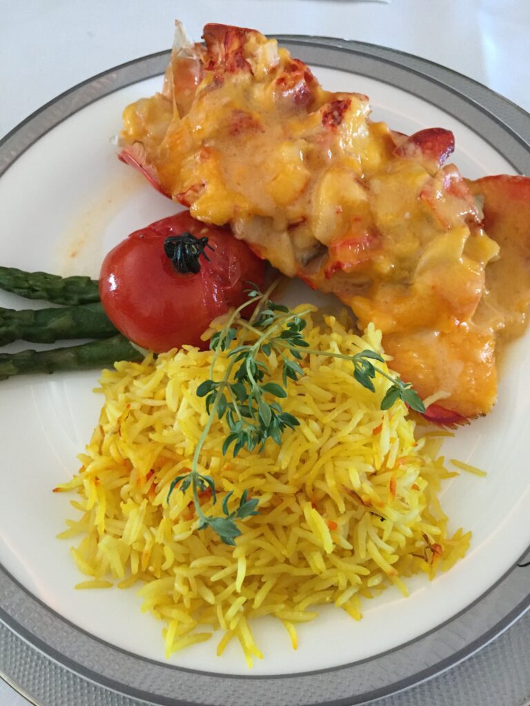 singapore airlines first class sfo lobster thermidor
