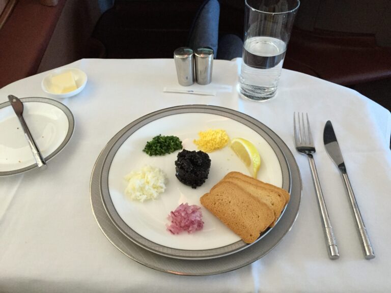 a plate of food on a table