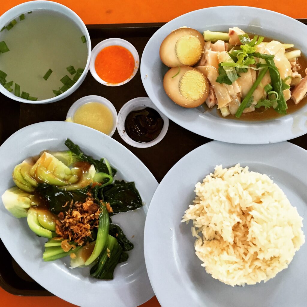 singapore hainanese chicken rice