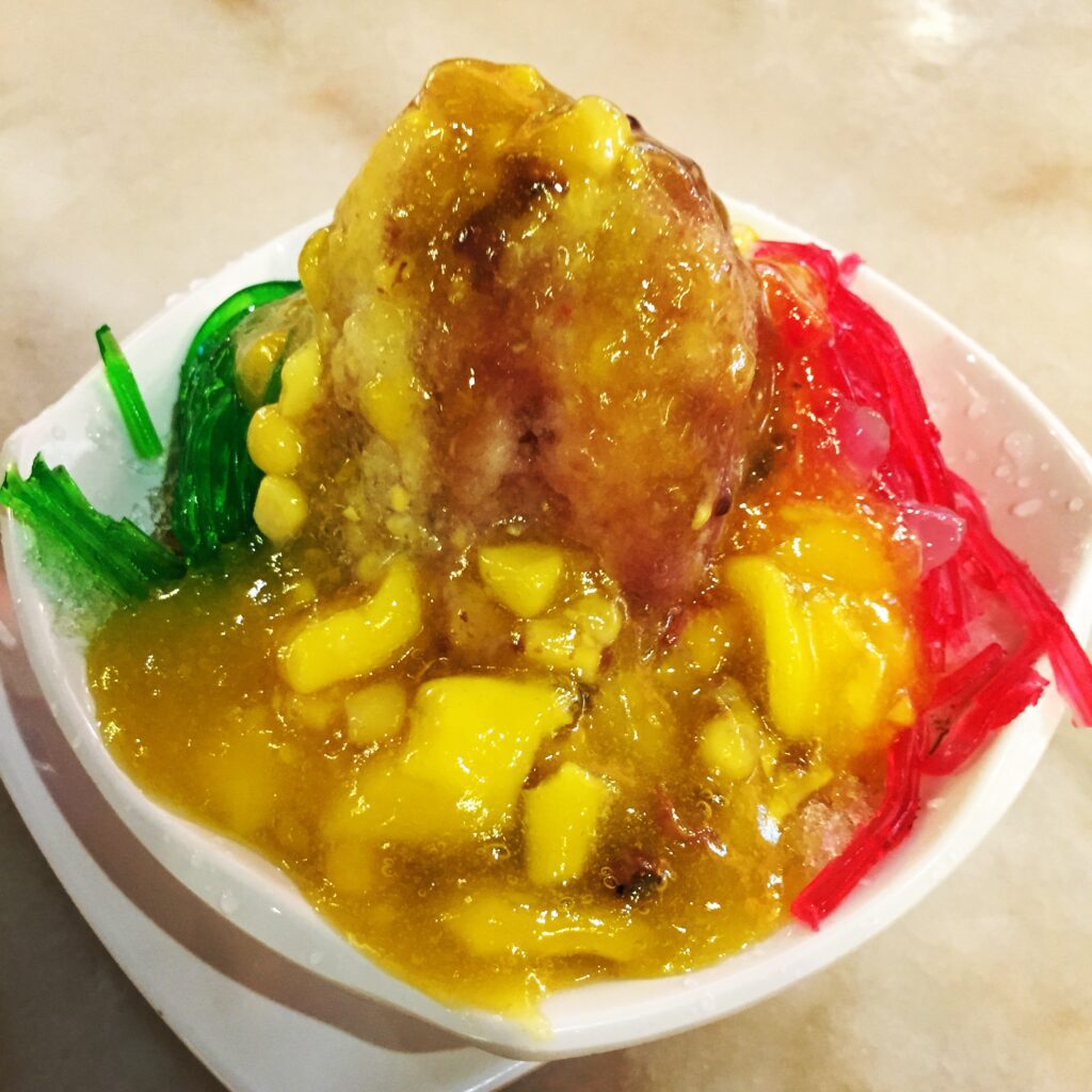 singapore marina bay raspura shaved ice