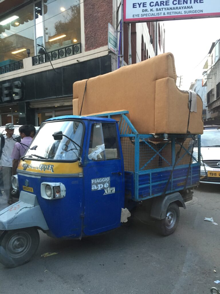 tuk tuk with sofa