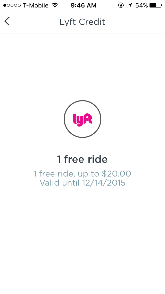 Lyft 1 Free Ride up to $20