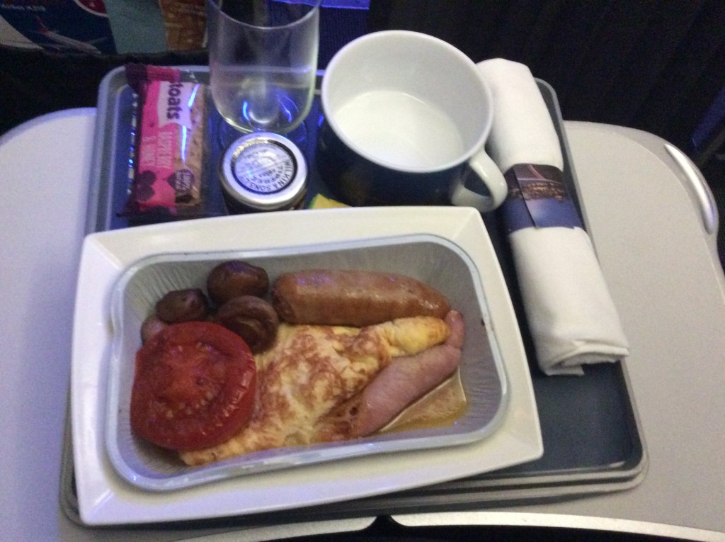 Hot breakfast BA DUB-LHR