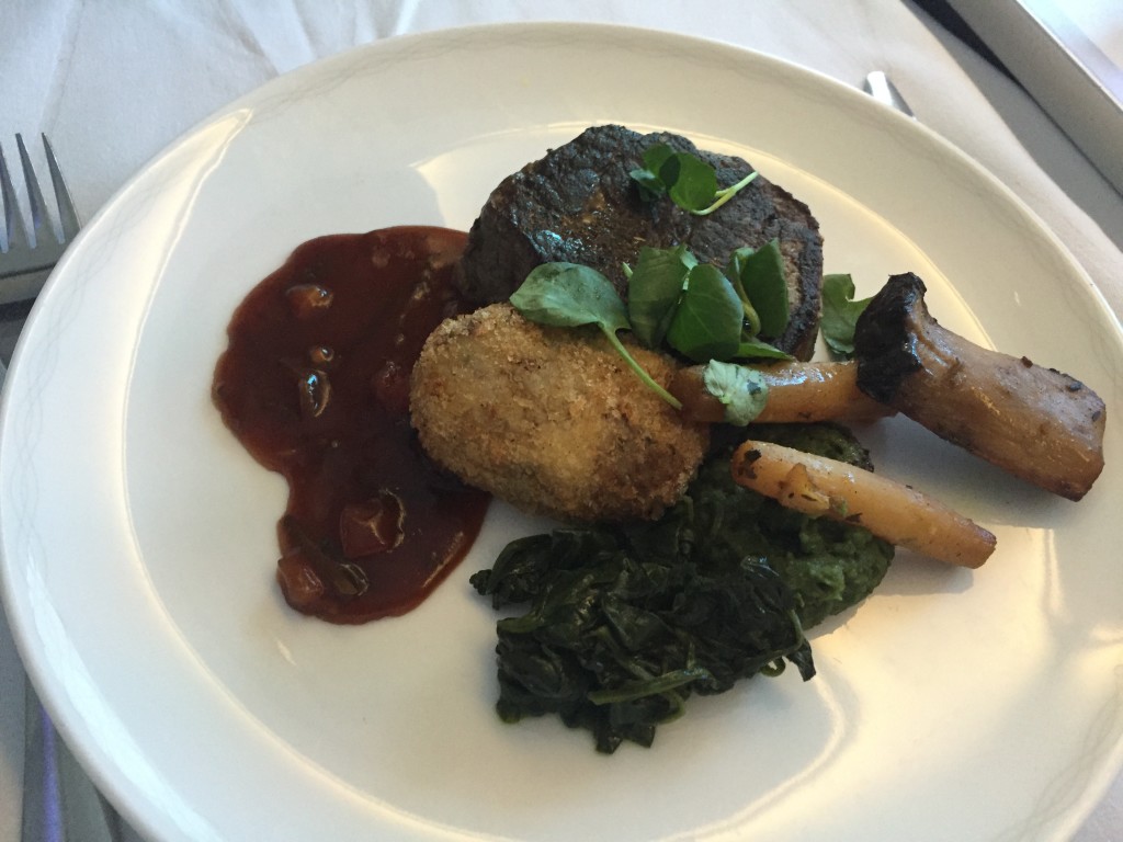 BA A380 beef entree
