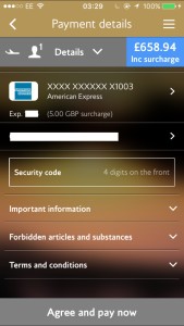 Payment page